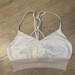 Alo lavish white bra size small